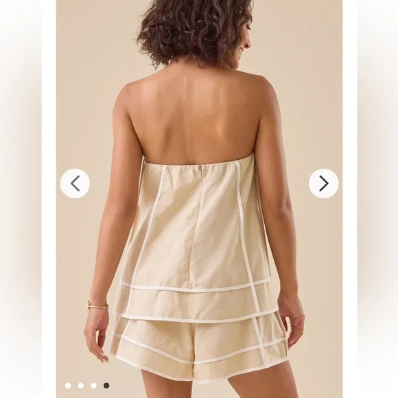 New with tags Altar’d State Adelaide Linen Romper - Picture 4 of 4